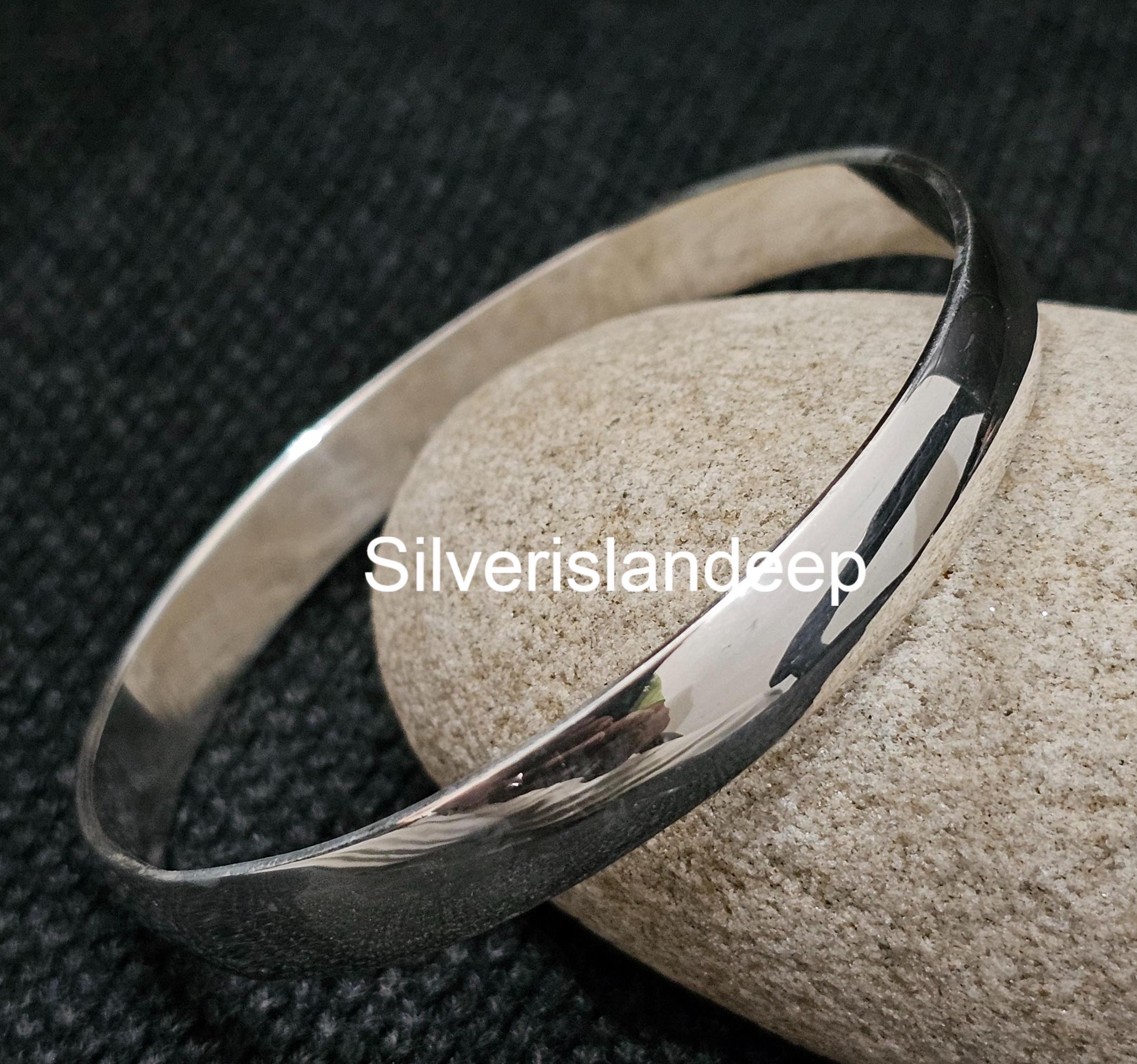 sterling silver bangle デザイン ワイド シルバーバングル