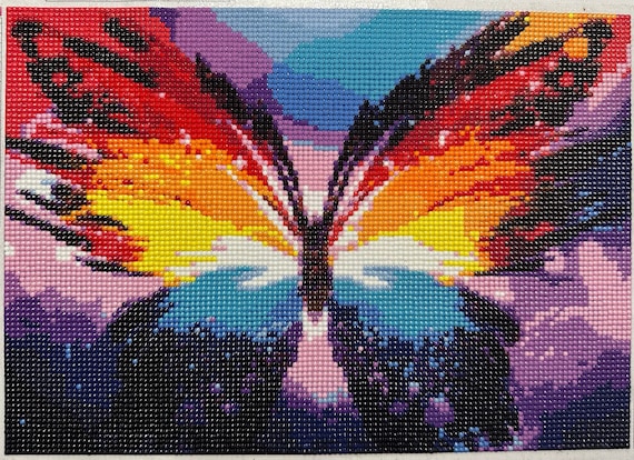 Rainbow Butterfly Diamond Art 