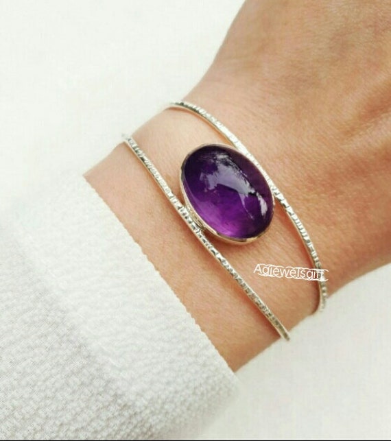 Movado | Amethyst beaded bracelet