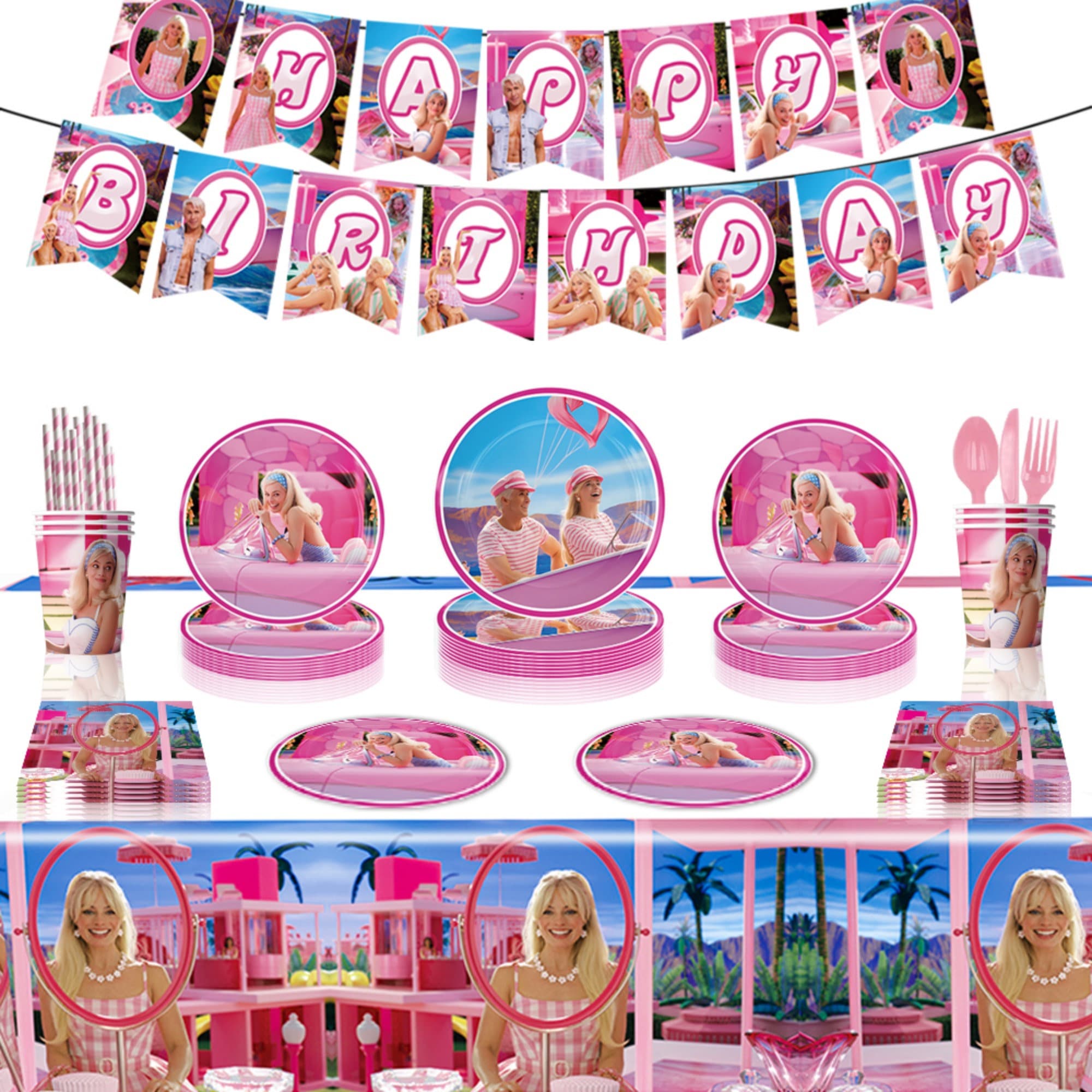 Décoration - Anniversaire fille Vaisselle jetable Barbie™