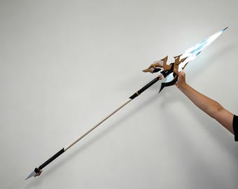Lanza LED de Lohen, Lanza de Lohen, Inspirada en Genshin Impact, Cosplay de Genshin Impact, Accesorio de Cosplay de Lohen