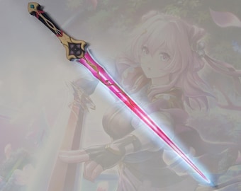 Espada con luz LED del 7 de marzo, inspirada en Honkai Star Rail, accesorio de cosplay del 7 de marzo, accesorio de cosplay de espada del 7 de marzo, cosplay de Honkai Star Rail