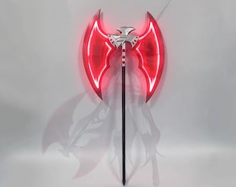 Claret Light-up Axs, ZZZ Claret Cos, Zenless Zone Zero Cosplay, Claret Gift, 3D Printing, Claret Flint Cosplay