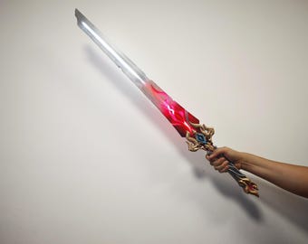 Cuchillo Mortenax Blade con luz LED, inspirado en Honkai Star Rail, accesorio de cosplay de Mortenax Blade, accesorio de cosplay de cuchillo Blade