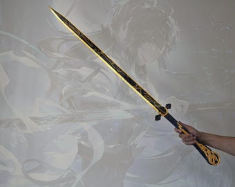 QIUYUAN LED-lichtzwaard, vloeiend licht, geïnspireerd op Wuthering Waves, Wuthering Waves cosplay, QIUYUAN cosplayzwaard