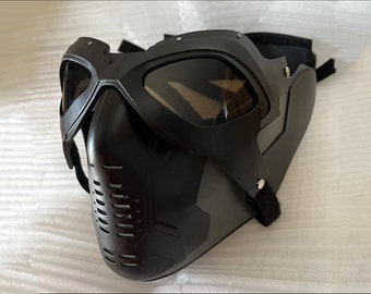 Winter Soldier Helmet, Bucky Barnes Mask, Winter Soldier Goggles, Bucky Barnes Helmet, Bucky Barnes Mask & Goggles