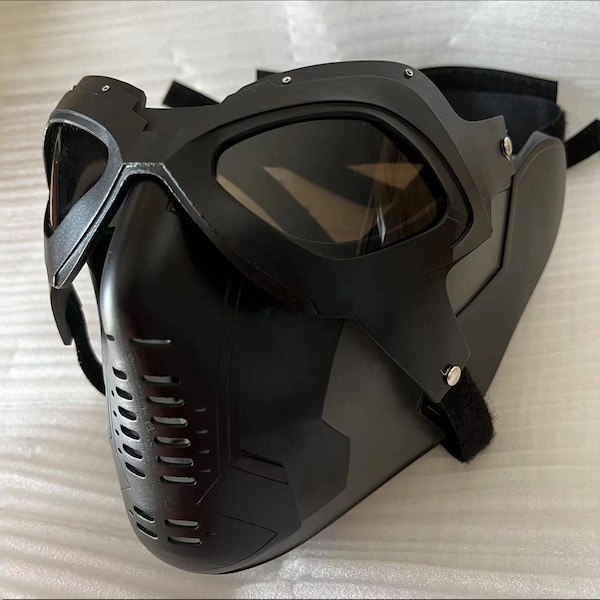 Casco de Soldado de Invierno, Máscara de Bucky Barnes, Gafas de Soldado de Invierno, Casco de Bucky Barnes, Máscara y gafas de Bucky Barnes