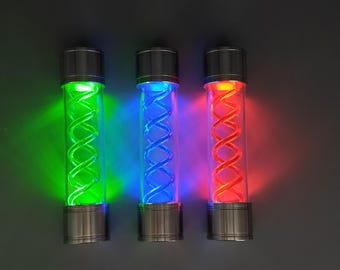 LED-verlicht T-virus, groot gloeiend antivirus, Resident Evil T-virus, gloeiend T-virus, fluorescerend T-virus, spelaccessoire, 15,7 cm