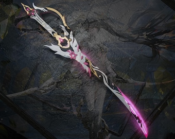 Cuchillo Lucia con luz LED, inspirado en Punishing: Gray Raven, accesorio de cosplay de Lucia, accesorio de cosplay de cuchillo Lucia, regalo de PGR, cosplay de PGR