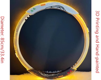 Arme lumineuse LED Dialyn, accessoire de cosplay Dialyn, cosplay Zenless Zone Zero, cercle Dialyn, arme Dialyn, 85 cm/33,4 po.