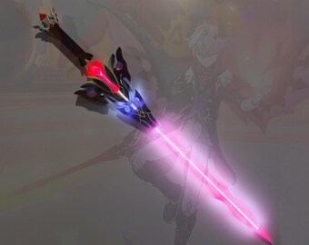 Épée LED Durin, inspirée de Genshin Impact, Cosplay Genshin Impact, épée Durin Cos, 115 cm/45 po