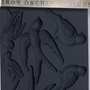 Iron Orchid Designs Birdsong Decor Mould, Silicone Mould, Resin/Clay Mould FREE DELIVERY