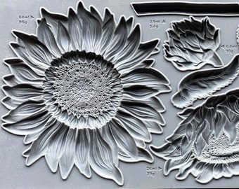 Iron Orchid Designs Sunflower IOD Decor Mould, Silicone Mould, Resin/Clay  FREE DELIVERY