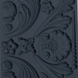 Iron Orchid Designs Acanthus Scroll Decor Mould, Silicone Mould, Resin/Clay Mould FREE DELIVERY