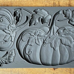 Iron Orchid Designs Hello Pumpkin Limited Edition Decor Mould, Silicone Mould, Resin/Clay Mould FREE DELIVERY