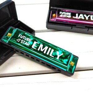 Personalized Harmonica, Kids Gift, Birthday Goodie Bag, Party Favor, Bulk Gift, Custom Gift, Music, Future Star, Musical Instrument
