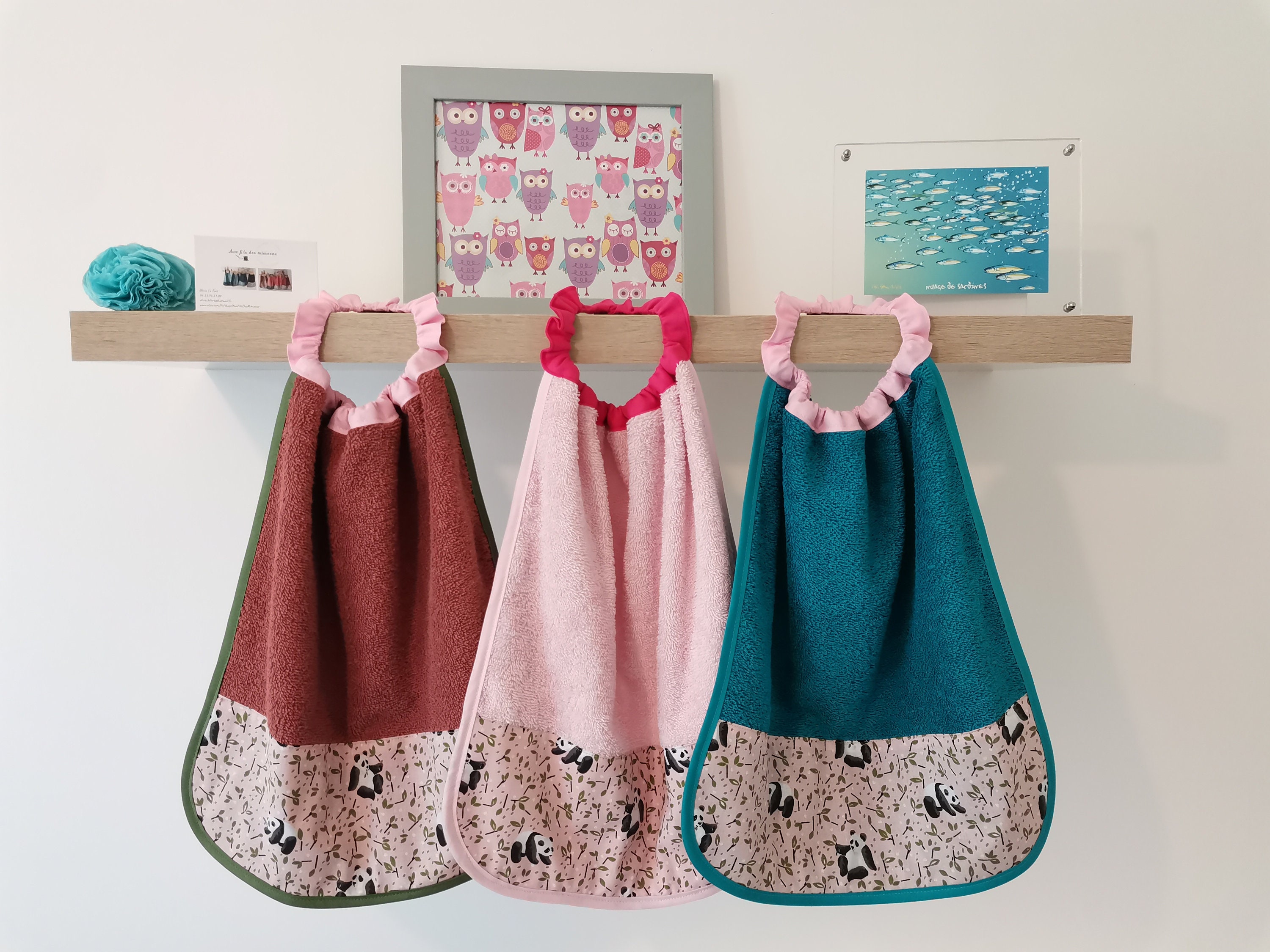 GHBNK Serviettes à Main Brodées En Forme De Fraise Pour Cuisine Et Salle De Bain - Serviette éponge Très Absorbante à Suspendre - Coton Doux - Séchage Rapide