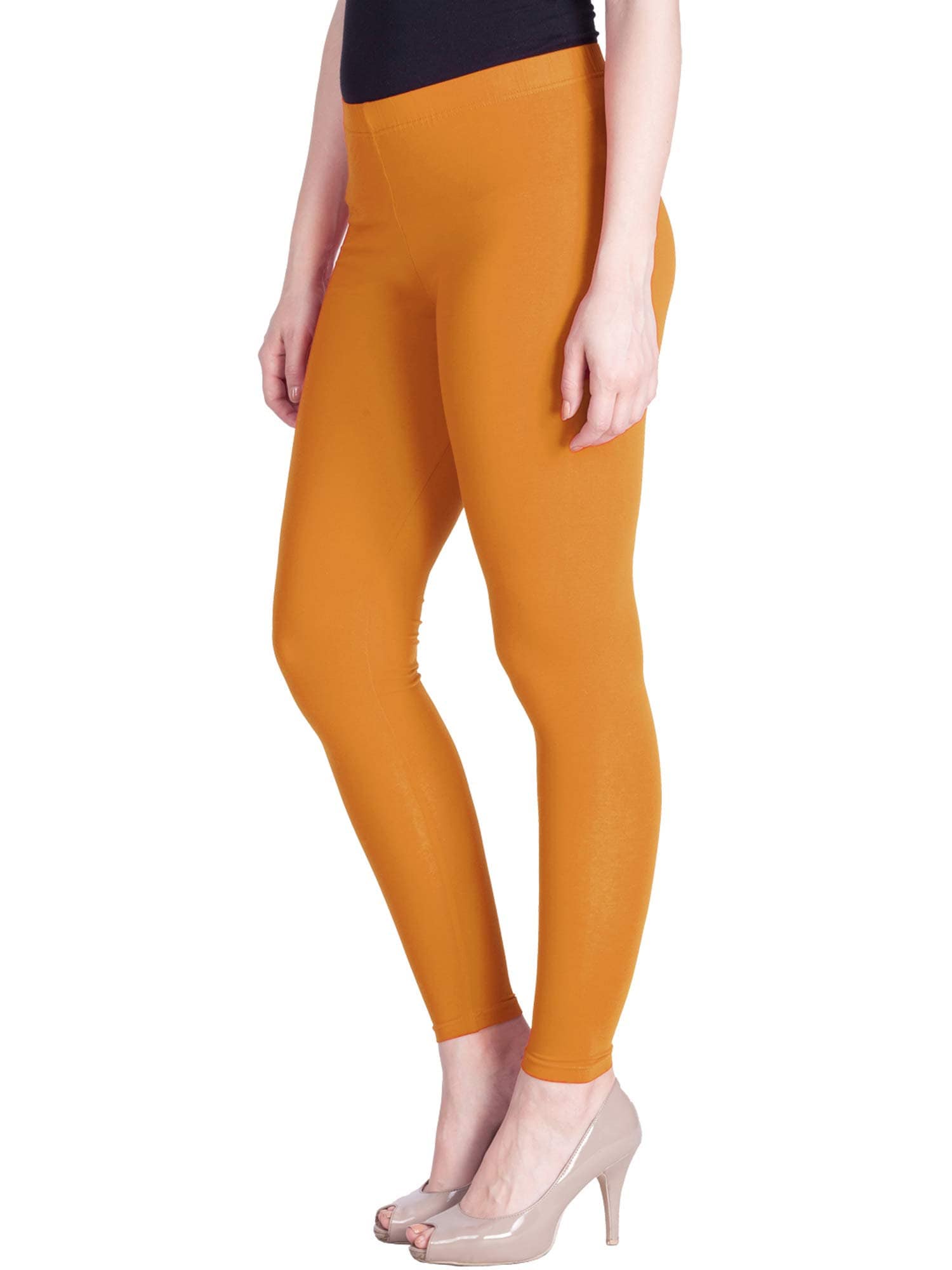 Women Ankle Length Leggings Colors Mustard Free Size Free Shipping 