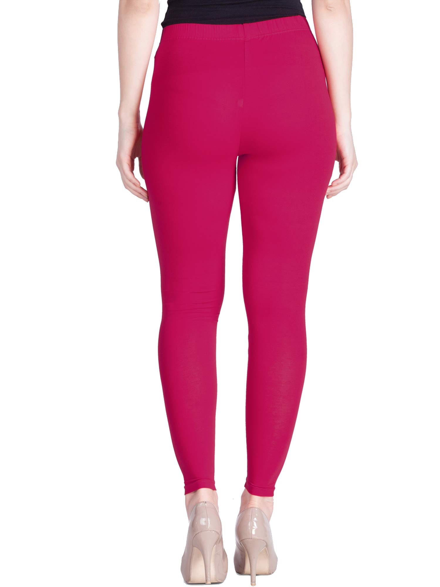 Women Ankle Length Leggings Colors Pink Free Size Free Shipping 