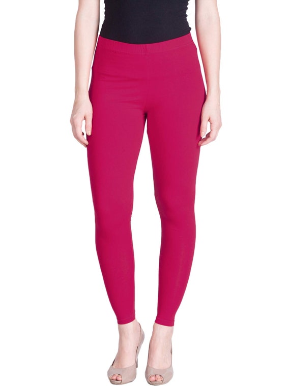 Women Ankle Length Leggings Colors Pink Free Size Free Shipping 
