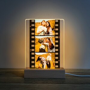 Birthday Best Friend Gift, Personalized Photo Memory Light, Custom Engraved Photo Frame, Friends plaque, Friendship Gift, FM01