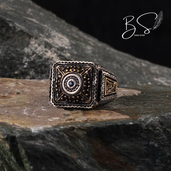 Silver statement cheap mens rings