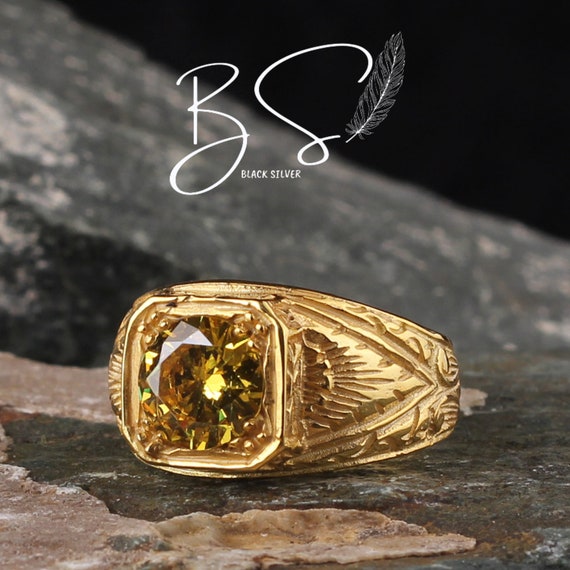 Buy MBVGEMS Citrine ring 2.00 Carat sunela ring Handcrafted Finger Ring  With Beautifull Stone sunela ring Panchdhatu Ring for Men and Women at  Amazon.in
