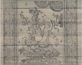 Palmenblatt Gravur Ganesh Ji
