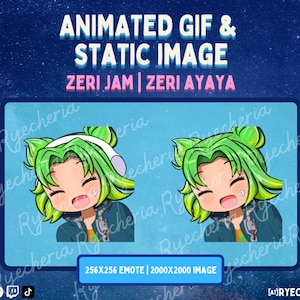 Animated Zeri Ayaya Jam from League of Legends Twitch, Discord, Emote for Stream