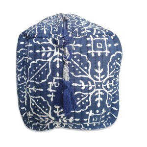 Toiletry Bag Set: Hand Block Print, Cosmetic Bag, Makeup Bag, Wash Bag for Women, Travel Pouch, Waterproof image 12