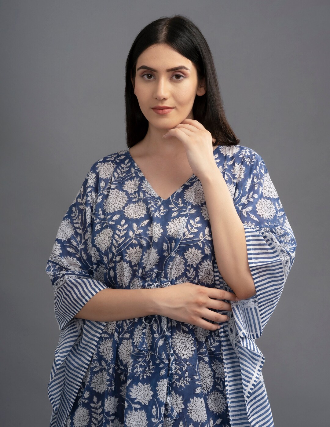 Aisha Girls Beach Kaftan with Tassels