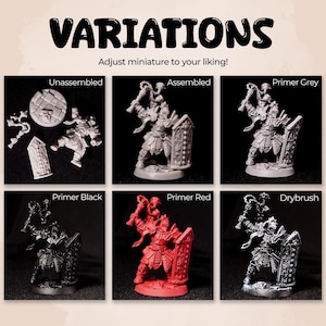 a set of four miniature figurines of different characters