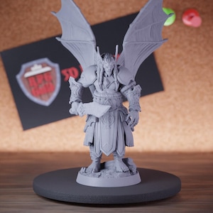 Démon ailé Boss Monstre épée longue miniature Mini donjons et dragons Mini RPG de table Miniature peinture D&D Pathfinder 5e D&D | BD