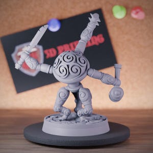Sentry Agressor Construct Miniature Wizard Minion Dungeons and Dragons Mini RPG Tabletop Miniature DnD Painting Pathfinder 5e DnD | CnP