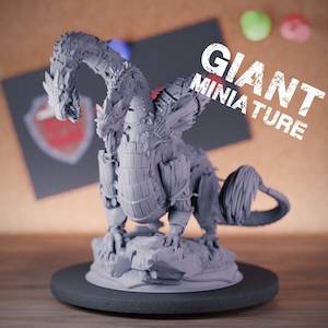 Hydra Miniature Dragon Monster Mini Dungeons and Dragons Mini RPG Tabletop Miniature DnD Painting Pathfinder 5e DnD | DmS