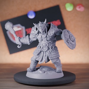 Orc Warrior Miniature Fighter Orc Guardian Mini Dungeons and Dragons Mini RPG Tabletop Miniature DnD Painting Pathfinder 5e DnD | AG