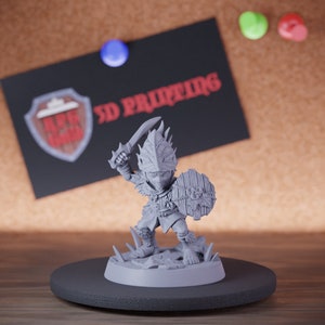 Forest Soldier Miniature DnD Halfling Mini Dungeons and Dragons Mini RPG Tabletop Miniature DnD Painting Pathfinder 5e DnD | AG