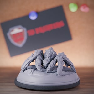 Miniatura de araña Monstruo araña pequeño Miniatura de Dungeons and Dragons Miniatura de juego de rol Miniatura de DnD Pintura Pathfinder 5e DnD / DmS