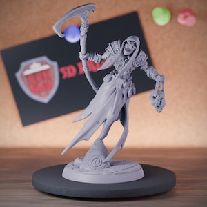 Espectro fantasma Wraith Miniatura de Dungeons and Dragons Mini RPG Miniatura de mesa DnD Pintura Pathfinder 5e DnD / AG