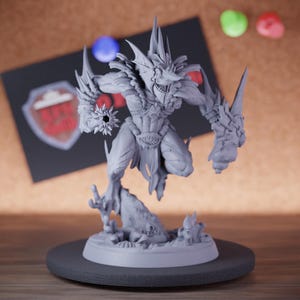 Triton Miniature Sea Fighter Mini Dungeons and Dragons Mini RPG Tabletop Miniature DnD Painting Pathfinder 5e DnD | AG
