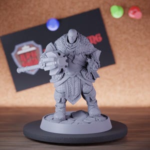 Human Cleric Miniature Paladin Mini Dungeons and Dragons RPG Tabletop Miniature DnD Painting Pathfinder 5e DnD | DB