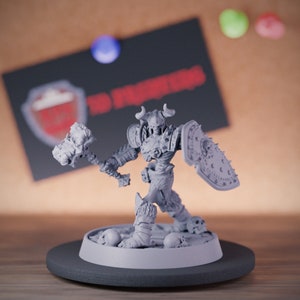 Skeleton Major Warrior Miniature Dungeons and Dragons Mini RPG Tabletop Miniature DnD Painting Pathfinder 5e DnD | DB