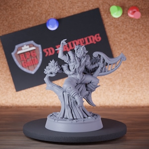 Eloquent Tree Bard Miniature Elf Mini Dungeons and Dragons RPG Tabletop Miniature DnD Painting Pathfinder 5e DnD | CnP