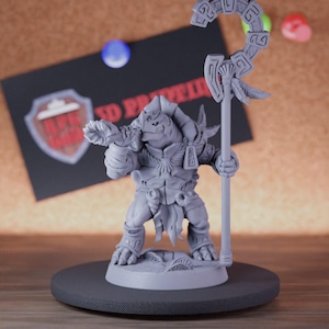 Tortolian Seer Turtlekin Miniature Tortle Mini Dungeons and Dragons Mini RPG Tabletop Miniature DnD Painting Pathfinder 5e DnD | AG