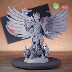Monstruo elemental de fuego Fénix Miniatura de Dungeons and Dragons Mini RPG Miniatura de mesa DnD Pintura Pathfinder 5e DnD / DmS