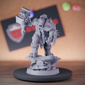 Orc Thrall Warrior Miniature Shaman Mini Dungeons and Dragons Mini RPG Tabletop Miniature DnD Painting Pathfinder 5e DnD | DB