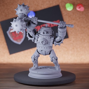 Uhrwerk Konstrukt Hammer Miniatur Roboter Mini Dungeons and Dragons Mini RPG Tabletop Miniature DnD Painting Pathfinder 5e DnD | DmS