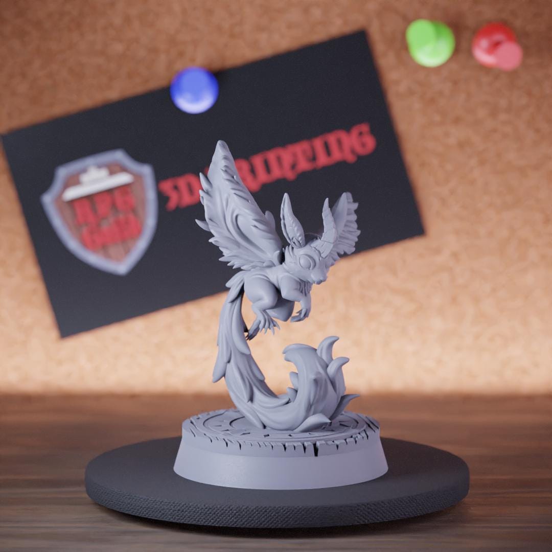 Hyrnin Miniature Flying Rabbit Mini Dungeons and Dragons Mini RPG ...