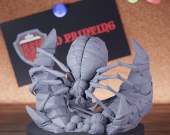 Dreadweaver jättespindelminiatyr | 28 mm-38 mm | Harts 3D-utskriven D&D Pathfinder Mini | CnP