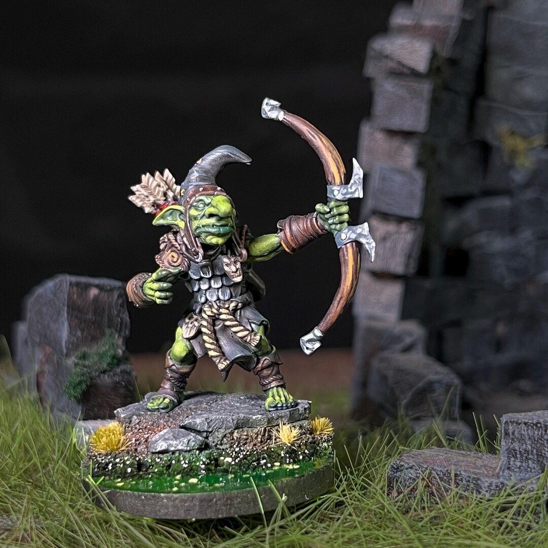 Goblin Archer Painted Miniature Dungeons and Dragons Dnd RPG Mini ...